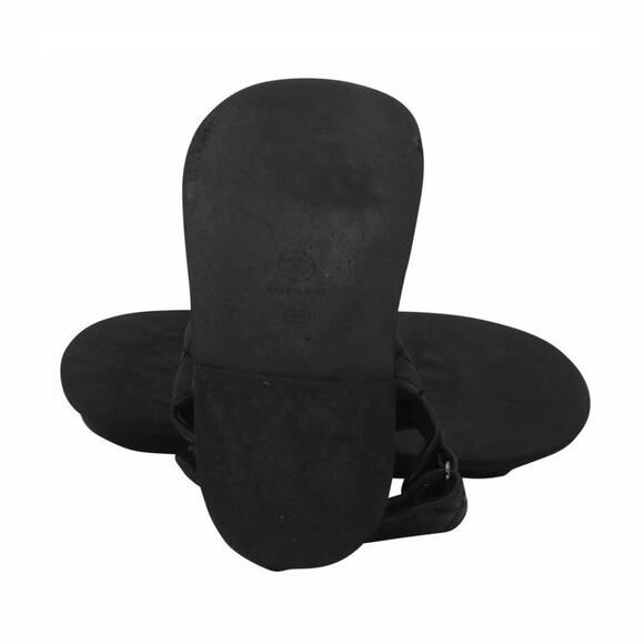 Chanel Cc Strap 39 Quilted Crystal Canvas Dad Sandals CC-0602N-0013 - Picture 11 of 12